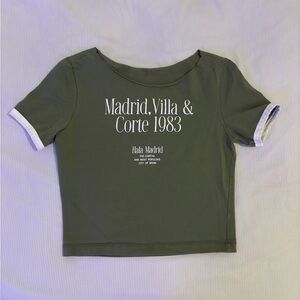 cropped shirt, size small